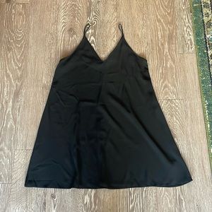 Lush Black Shift Dress